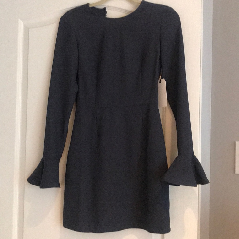 Leith Blue Bell Sleeve Dress